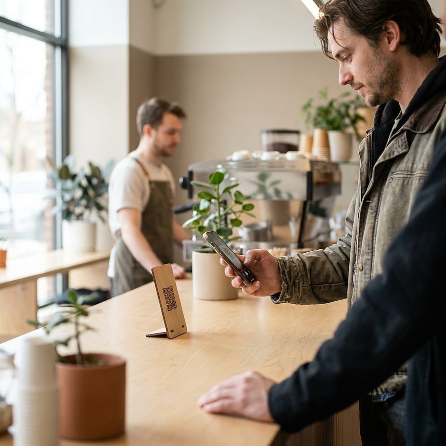 A customer feedback kiosk — without the kiosk